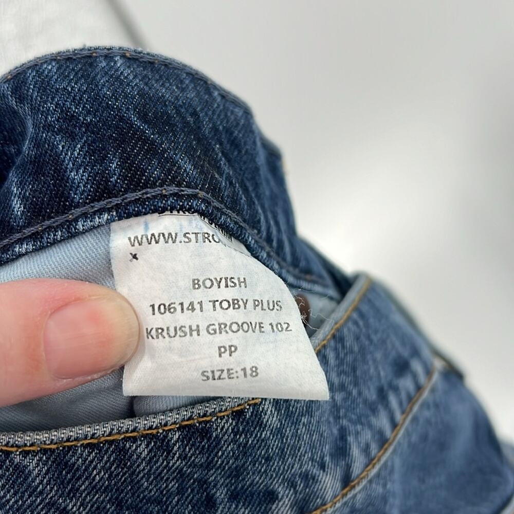 Boyish Toby Plus Size High Rise Relaxed Fit Jeans - Krush Groove - 18 - NWOT - Picture 6 of 8